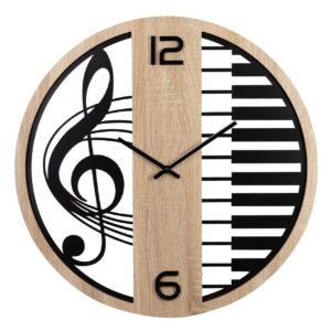 Reloj de pared metal MDF 60x5x60 cm