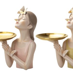 Busto niña bandeja resina surtidos 20x14x28 cm