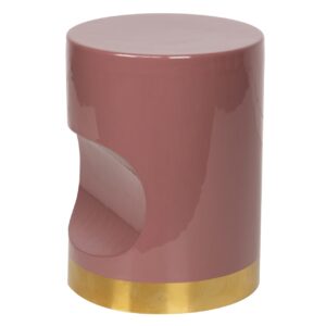 Taburete metal granate 30x30x40 cm