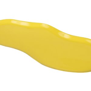 Centro de mesa metal amarillo 31x14x2 cm