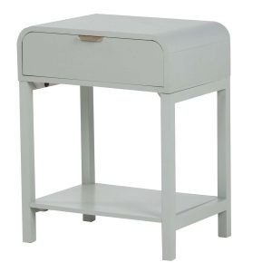 Mesita MDF pino verde dorado 48x36x61 cm