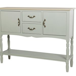 Consola pino MDF verde agua 106x28x81 cm
