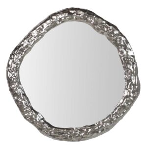 Espejo metal plateado 53x3x53 cm