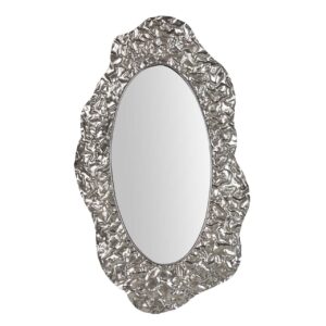 Espejo metal plateado 53x4x89 cm