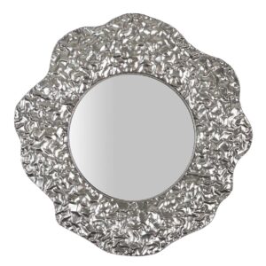 Espejo metal plateado 71x4x74 cm