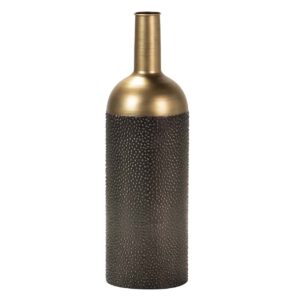 Jarrón metal marrón 20x20x67 cm
