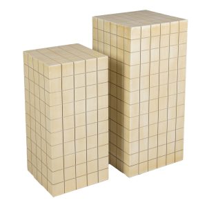 Set 2 pedestales 36x36x80 31x31x66 cm