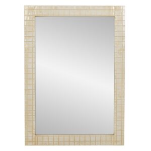Espejo metal rectangular beige 72x4x102 cm