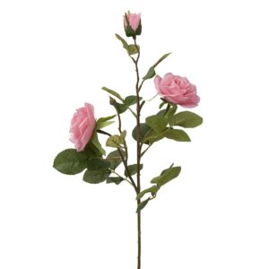 Flores rosas poliéster rosa 20x20x73 cm