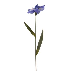 Flor iris poliéster morado 15x15x94 cm
