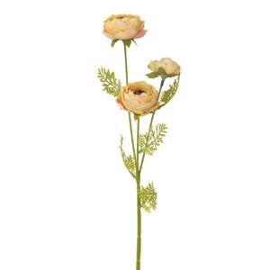 Flores rosas poliéster amarilla 11x11x43 cm