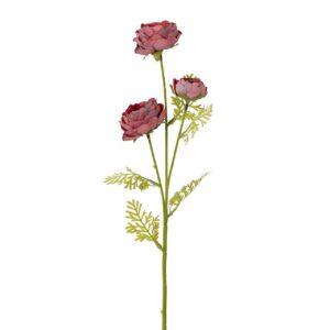 Flores rosas poliéster rosa 11x11x43 cm
