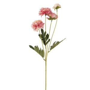 Flores rosas poliéster rosa 20x20x62 cm