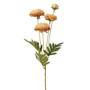 Flores rosas poliéster amarilla 20x20x62 cm