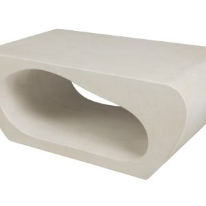 Mesa centro MDF blanca 110,5x60x45 cm