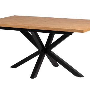 Mesa de comedor extensible MDF 160-200x90x75 cm