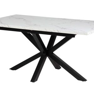 Mesa de comedor extensible MDF 160-200x90x75 cm