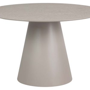 Mesa de comedor MDF gris 120x120x75 cm