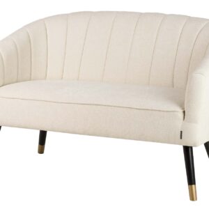 Sofa chenilla beige 129x72x80 cm