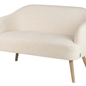 Sofa chenilla beige 131x72x79 cm