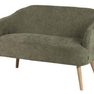 Sofa chenilla verde 131x72x79 cm