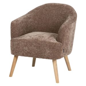 Sillon chenilla marrón 71x72x79 cm