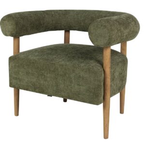 Sillon chenilla verde 82x67x70 cm