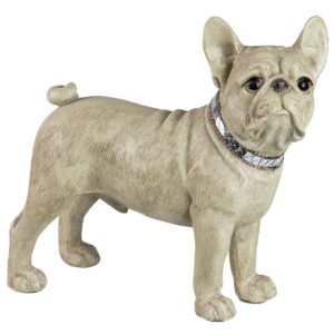 Figura perro bulldog frances resina 33x16x30 cm