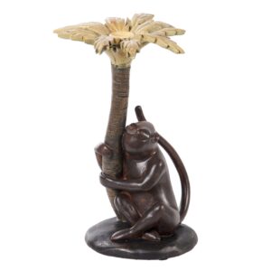 Candelabro mono resina 17x16x26 cm