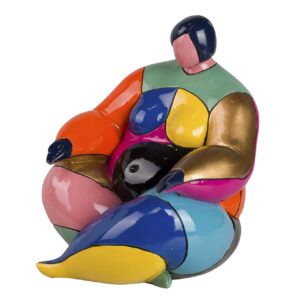 Figura mujer resina 21x19x22 cm