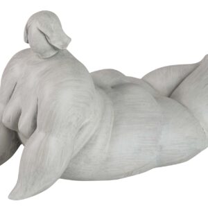Figura mujer cemento yoga 34x18x19 cm