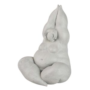 Figura mujer cemento yoga 21x18x29 cm