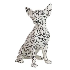 Figura perro resina 15x13x26 cm