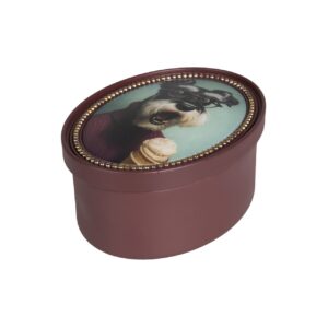 Caja perro schnauzer resina 16x12x8 cm