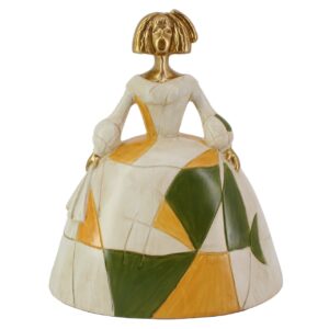 Figura menina resina multicolor 24x16x26 cm