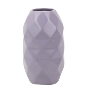 Jarrón cerámica morado mate 17x17x30 cm