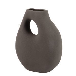 Jarrón cerámica gris terracota 25x12x30 cm