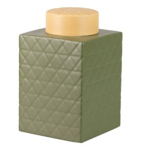 Tibor cerámica verde mate 19x19x31 cm