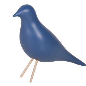 Pajaro cerámica azul 24x10x20 cm