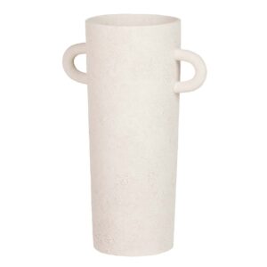 Jarrón cerámica beige 21x12x31 cm