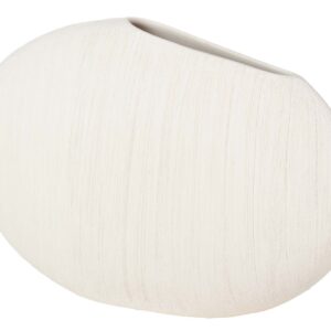 Jarrón cerámica beige 42x12x31 cm