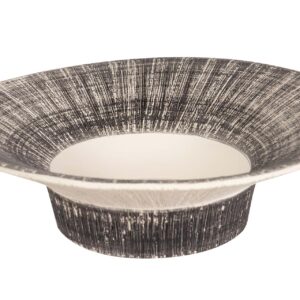 Centro de mesa cerámica marrón 35x35x10 cm