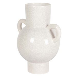 Jarrón cerámica blanco 22x16x26 cm
