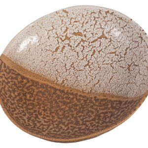 Centro de mesa cerámica beige 20x20x4 cm