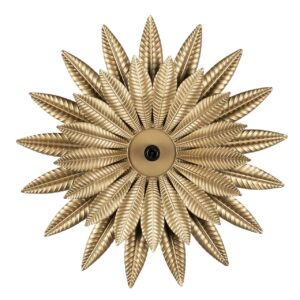 Aplique de pared metal dorado 72,5x10x72,5 cm