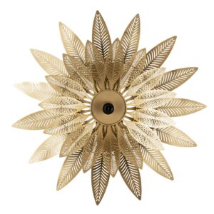Aplique de pared metal dorado 71,5x10x71,5 cm