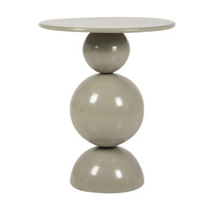 Mesita metal gris 45x45x55 cm