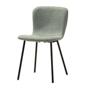 Silla poliéster verde 44x52x77 cm
