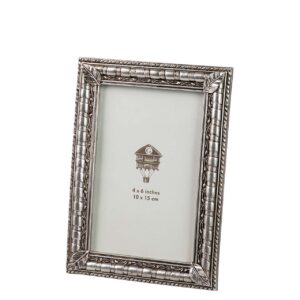 Portafotos resina plateado 10x15 cm