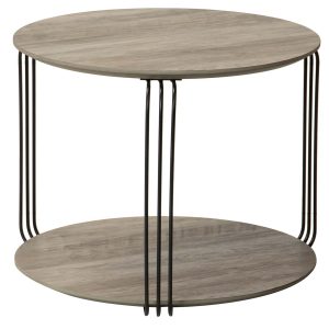 Mesita aux. MDF metal vinilo K/D 50x50x40 cm
